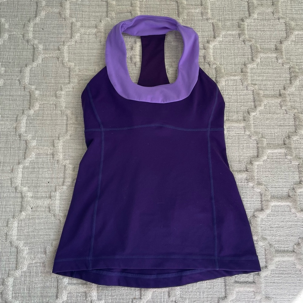 Lululemon Scoop Neck Tank, size 4, dark purple